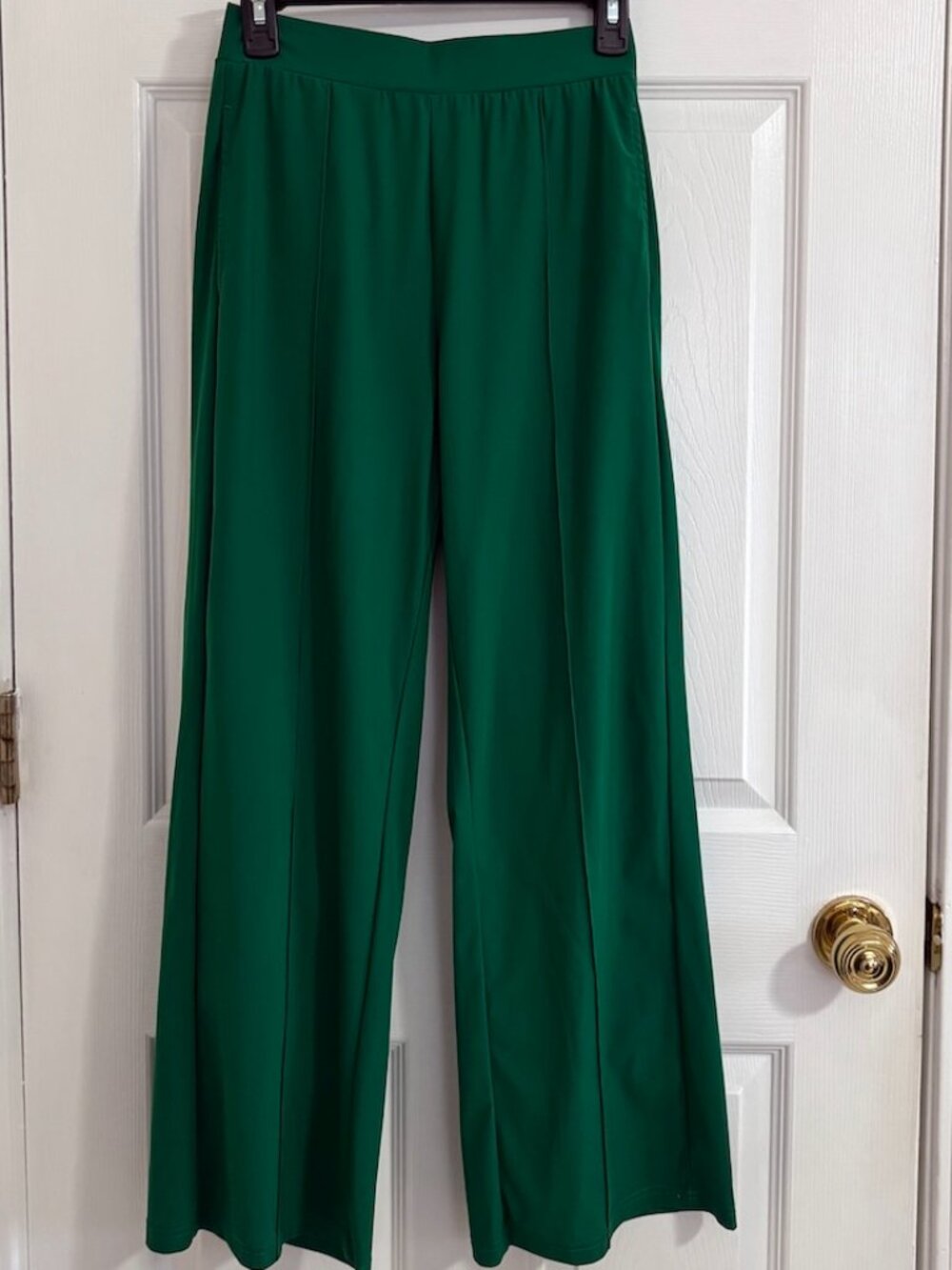 BVTOEWY Emerald Green High Rise Wide Leg Pull-On Pants Size Medium